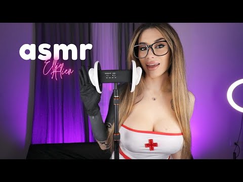 ASMR Nurse🩺 I take care of you! (W3t Earl!cking, Ear Cleaning, Gloves Sounds