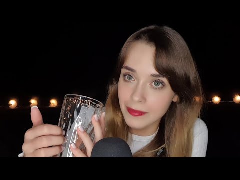 [ASMR] Delicate Glass Tapping to Make You Sleep + Breathy Whispers