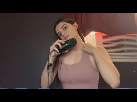 ASMR Body Triggers & Clothes scratching (mouth sounds, body tapping)