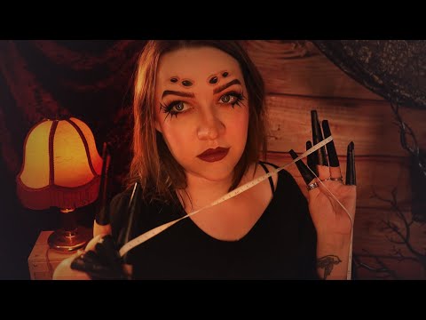 ASMR / Spider Lady Measures You (Face touching, Scribbles, Personal Attention, etc)