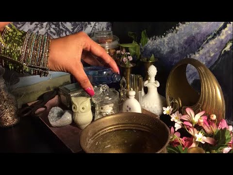 ASMR Role Play Nature Witch Makes You a Potion, Unintelligible, Inaudible, and Mouth Sounds