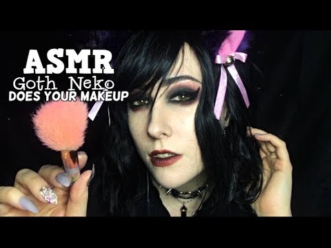 ASMR Sassy Goth Neko Does Your Makeup