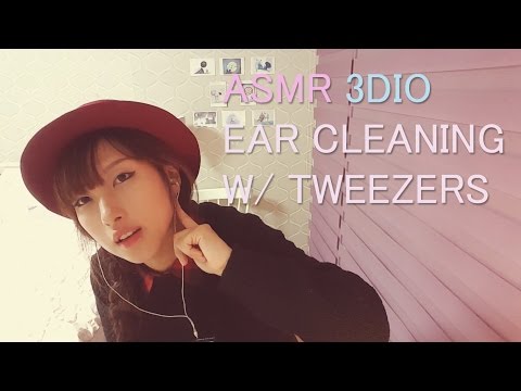 한국어ASMR. Ear Cleaning w/Tweezers 핀셋(쪽집게)귀청소 (Binaural)(Whispering)