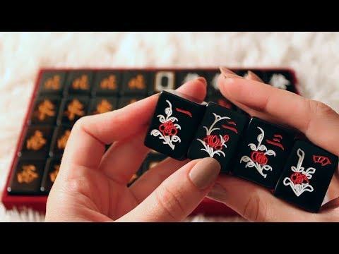 ASMR Sorting Mahjong Tiles in a Velvet Case 🏮 No Talking