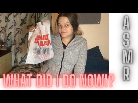ASMR show and tell shopping haul what I got from family dollar 💵!! Tapping