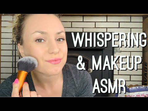 ASMR Whisper Ramble And Makeup | Putting On Makeup ASMR | ASMR Whisper Ramble Mouth Sounds