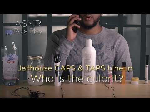 ASMR Role Play | Jailhouse CAPS & TAPS Lineup | Tapping | Whispering