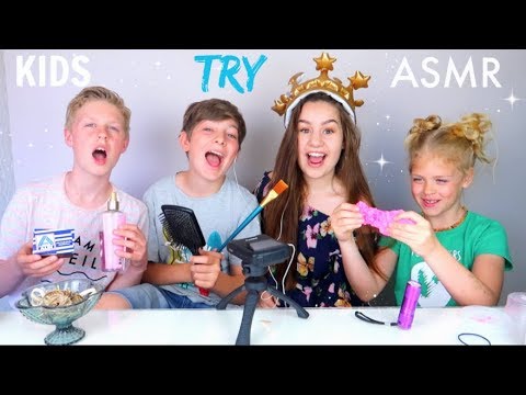 [ASMR] Kids Try ASMR For The First Time😝  | ASMR Marlife