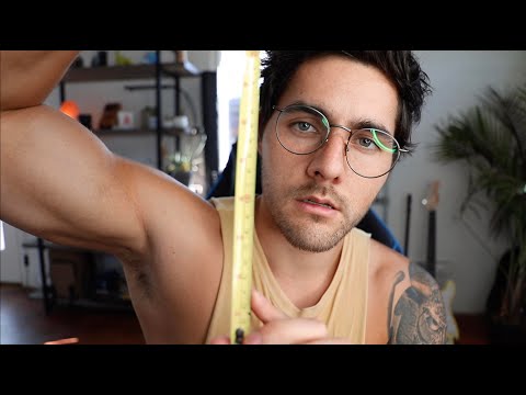 ASMR Fast and Chaotic Measuring You (Unpredictable) 📐 Male Voice