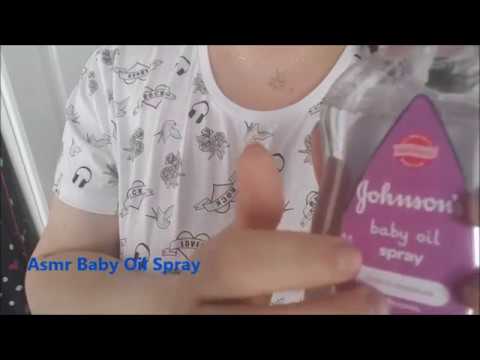Asmr - Baby Oil, Spray Sounds, Rubbing, Massage & Tapping !
