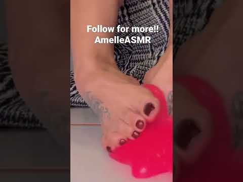 Feet vs Slime!! What’s your request? #shorts #feet #shortvideo #trending #asmr