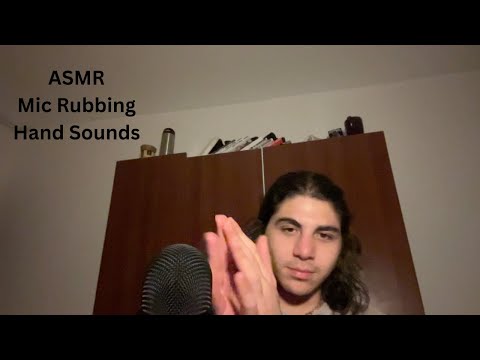 ASMR Mic Rubbing, Hand Sounds (+ whisper Rambles)