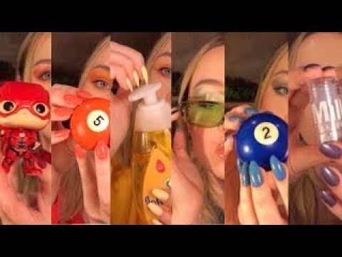 ASMR :) Tapping On RAINBOW Objects (repost)