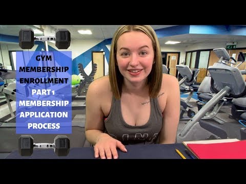 [ASMR] Gym Membership Enrollment Part 1