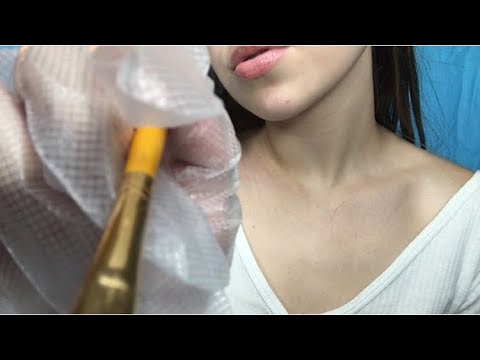 ASMR dying & tinting eyelashes personal attention