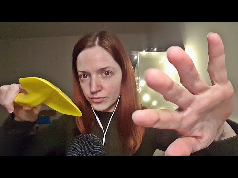 ASMR pure energy scooping with hand sounds - gripping, tapping, personal attention for sleep