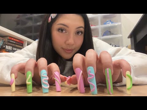 ASMR floor tapping and scratching 💅 LONG nails