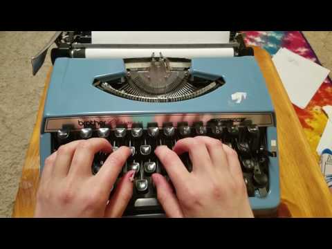 ASMR ~ Typing On A Typewriter ~ Tapping, Whispering, Typing