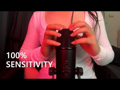 [ASMR] 100% Sensitivity Intense Mic Scratching