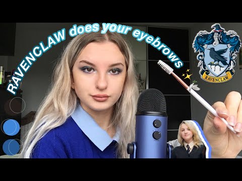 ASMR RP: Ravenclaw does your eyebrows (personal attention) 💙🕊✨