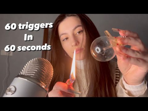 Asmr 60 triggers in 60 seconds