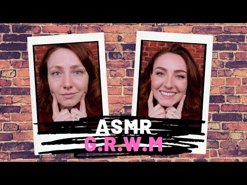ASMR - How I do my Eyebrows & Winged Eyeliner! GRWM Makeup Look (Soft Spoken)
