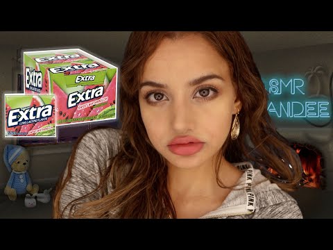 ASMR Doing My Makeup While Trying New Gum