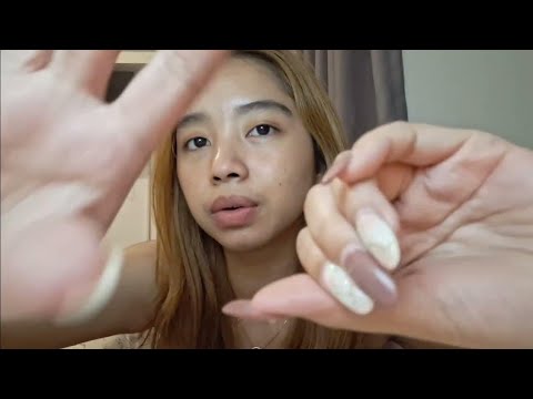 ASMR hand movement with mouth sounds 😴