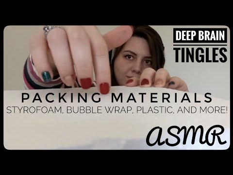 Deep Sounds of Packing Materials ASMR (Styrofoam, Bubble Wrap, Squishy Plastic and More!)