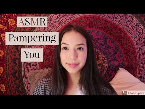 asmr pampering and putting you to sleep