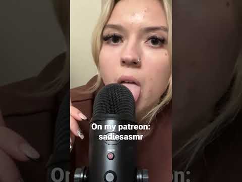 Patreon: sadiesasmr! 30 minutes of mic licking!