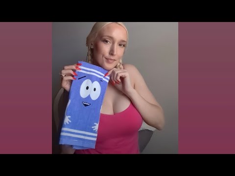 🎧ASMR with TOWELIE! 🫠😍🌩️ Thunder Towel Trigger -relaxing thunder sounds😌
