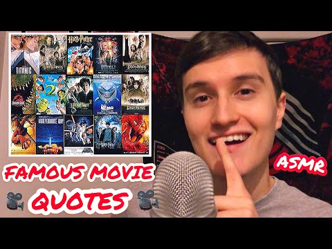 ASMR Whispering Famous Movie Quotes 🎥 (w/ inaudible whispering)