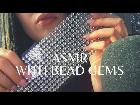 ASMR WITH BEAD GEMS (Tingly taps) *No talking