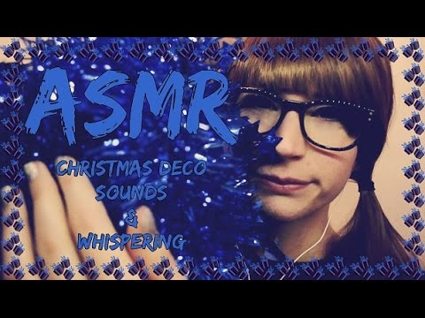 ASMR . Playing with Christmas Deco . Whispering [Binaural]