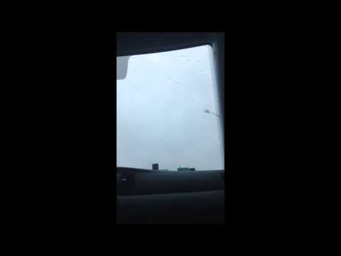 Driving in the rain with windshield washer sounds ASMR
