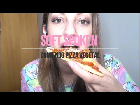 Comiendo pizza/eating pizza charlando (soft spoken) ♥ [ASMR español]