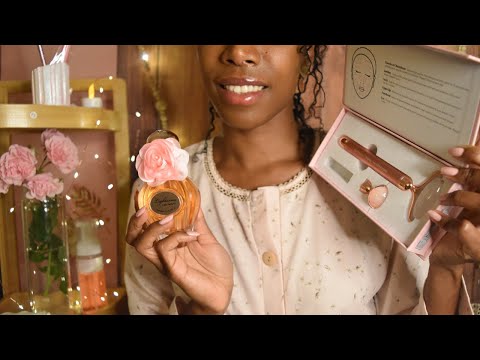 ASMR 🌷Very Tingly BEAUTY ROSES HOUSE 🌷Full Spa Treatment & Apothecary (Layered sounds)
