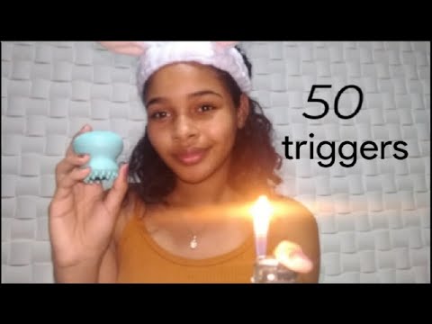 ASMR 50 TRIGGERS IN 3 MINUTES