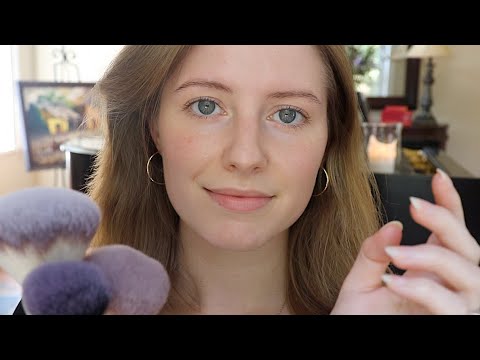 ASMR | Brushing YOU 🌼 face brushing, tracing & personal attention [1 HOUR]