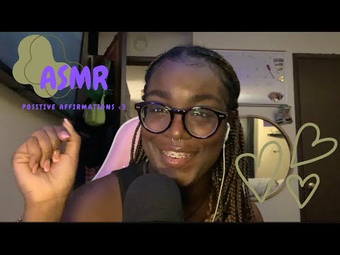 ASMR ~ OFFICIAL IM BACK VIDEO ‼️ Positive Affirmations 🧿 (mouth sounds, whispering,tapping)
