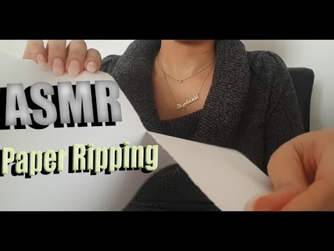 {ASMR} Paper ripping, cutting,  and crumbling 😱