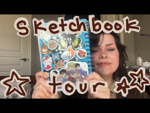 ASMR sketchbook tour // page sounds and some lovely art (no bias)