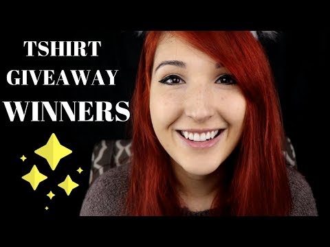 [Watch If You Entered the Givaway~] Announcing Tshirt Giveaway Winners!