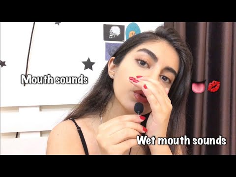 ASMR wet mouth sounds with new mic (No talking)