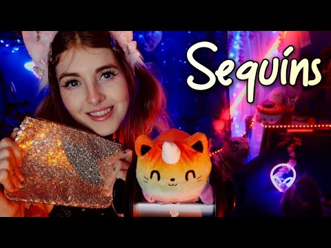 Sequins To Melt Your Brain (Scratching & Tapping) | Jinxy ASMR