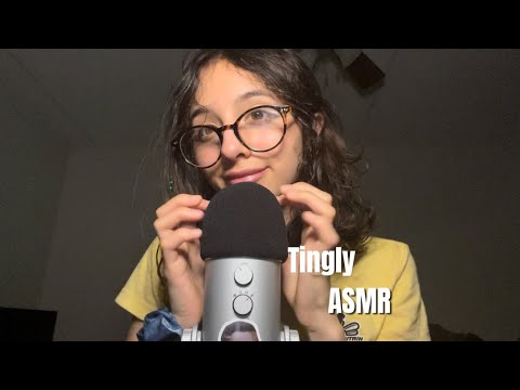 ASMR | Intense mic tapping and whispering (mouth sounds) ^_^
