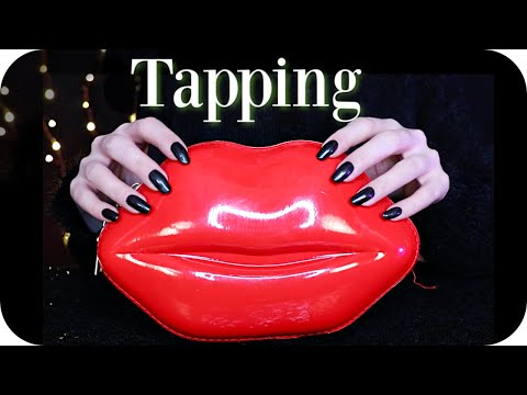 ASMR Pure Tapping 💋 (NO TALKING) Varied Fast & Slow • Vinyl, Card, Cork, Book, Bamboo Wood + 2 Hours