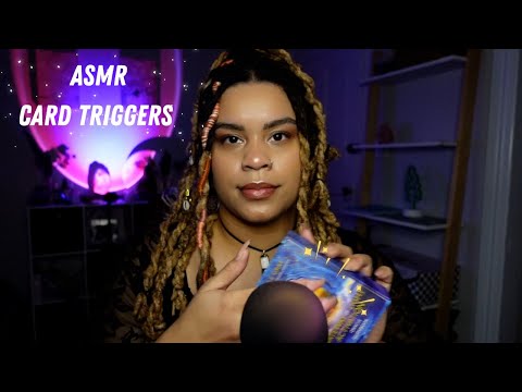 🔮ASMR Tapping Triggers & Tingles🔮 (unboxing new deck with mouth sounds)