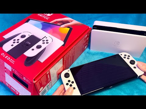 ASMR Nintendo Switch OLED Unboxing (Whispered)
